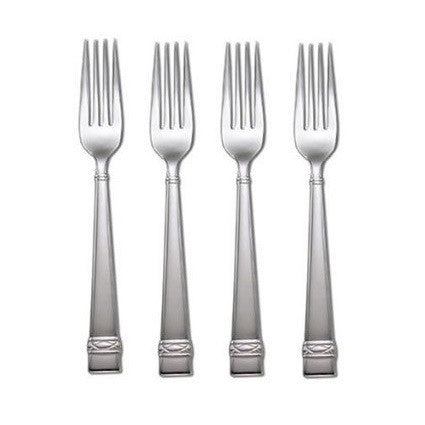 Oneida Wedgwood Oberon Set of 4 Dinner Forks 18/10 Stainless 7 7/8"
